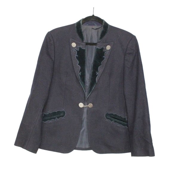 Lodenbaur Jackets & Blazers - Lodenbaur Blue Front Pockets Coat Blazer Size M-L